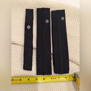 lululemon athletica Black Hair Accessories Set of 3, never been worn